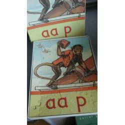 Set a 3 vintage spel mens erger je niet bingo puzzel aap