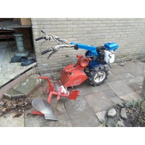 Iseki KC350F tuinfrees met Tielburger wentelploeg