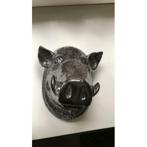 Wildzwijn beeld groot om op te hangen merk Lorrit Heinen