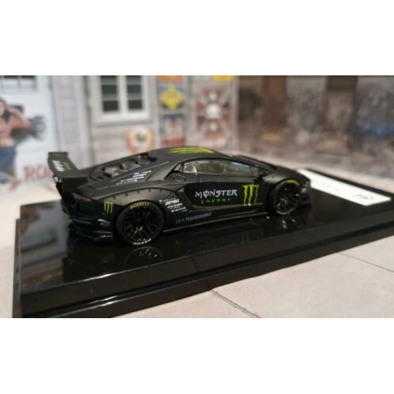 1:64 JEC Lamborghini Aventador LIBERTY WALK Monster energy