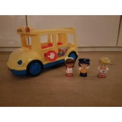 Fisher-Price schoolbus met poppetjes als nieuw