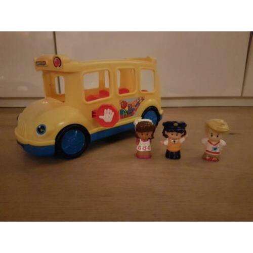 Fisher-Price schoolbus met poppetjes als nieuw