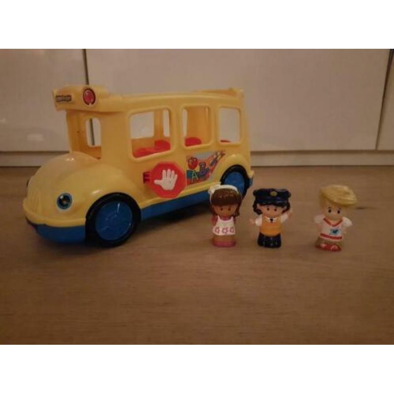 Fisher-Price schoolbus met poppetjes als nieuw