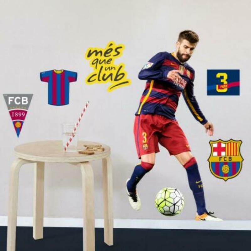 Suárez muursticker, FC Barcelona Voetbal muursticker -25%
