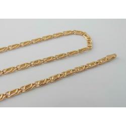 Prachtige 14 karaat Gouden Ketting Valkoog-schakel 45.5cm