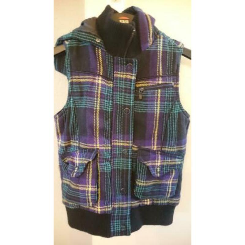 kisstherapy? bodywarmer, lederen bies