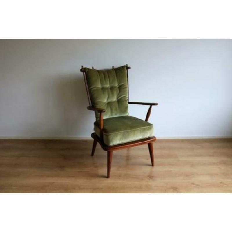 Vintage fauteuil | spijlenstoel | stoel | jaren 60