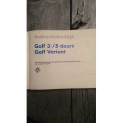 Instructieboekje Golf