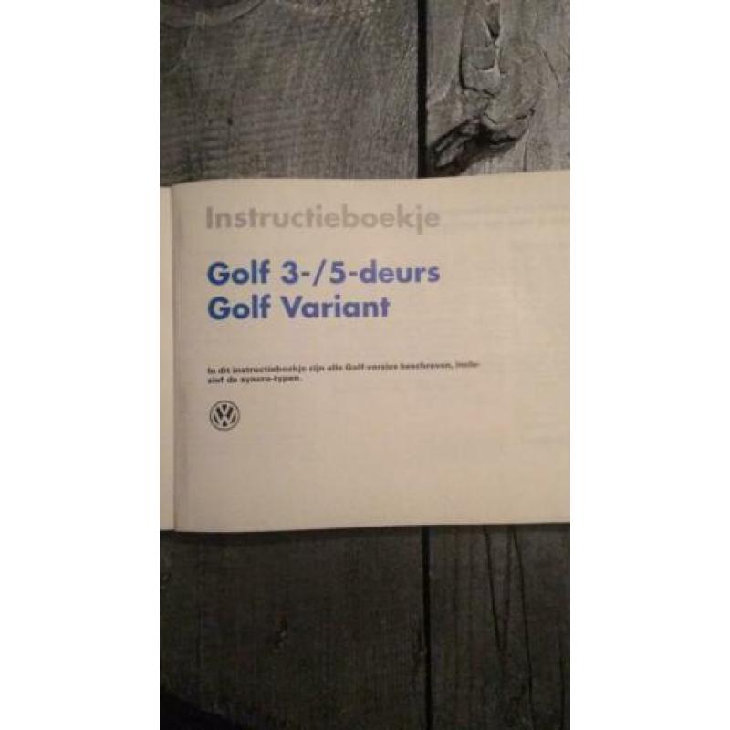Instructieboekje Golf