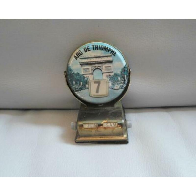 Vintage Desk Office Perpetual Metal Flip Calendar