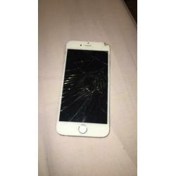 Iphone 6 gold (defect) hij doet het niet