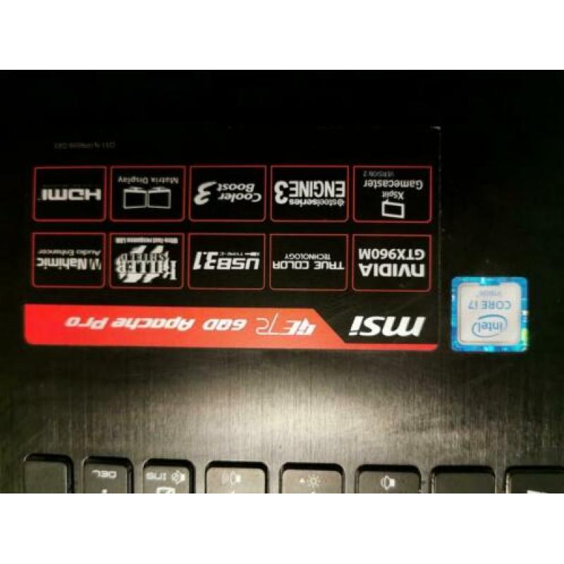 Msi ge72 apache pro