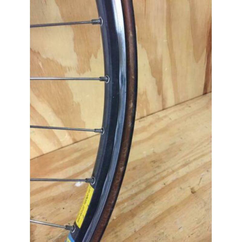 Retro Shimano 600 tricolor 26 inch voorwiel fixie racefiets