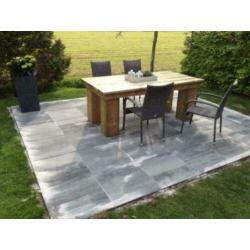 Terrastegel / Terrastegels antraciet grijs/zwart 60x60 OP=OP