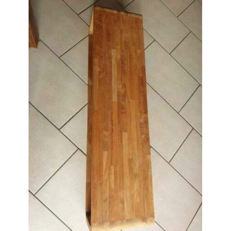 Houten wandmeubel 130bx25hx30d van woonwinkel kabinet