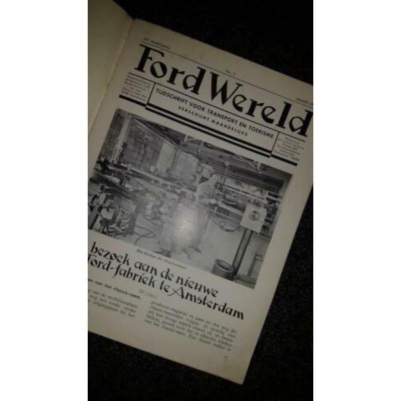 Authentiek blad Ford Wereld 1933