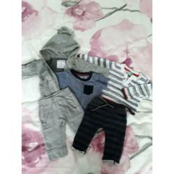 Mix match setje van Early days, Noppies en Hema, mt. 62
