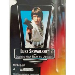 Star Wars POTF Red Photo Luke Skywalker Grappling Blaster