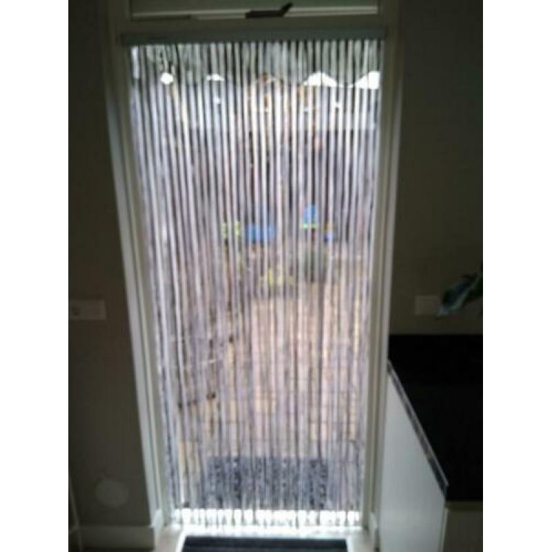 Te koop vliegen gordijn Palermo transparant-grey maat 90x210