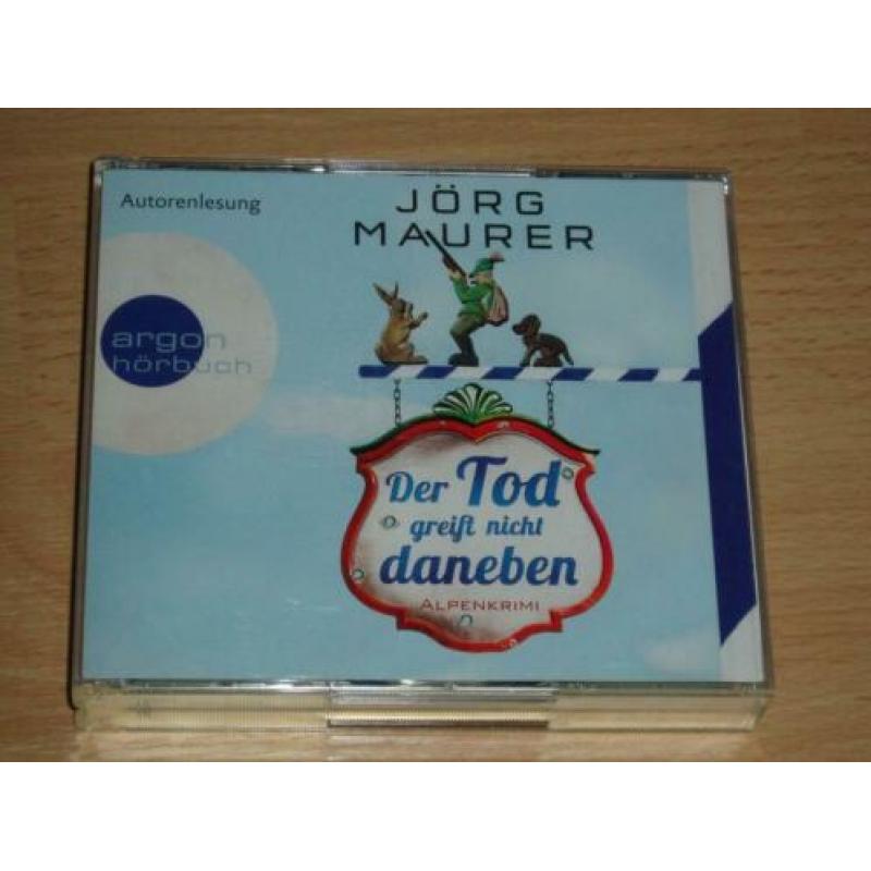 6 cd luisterboek Jorg Maurer - Der tod greift nicht daneben