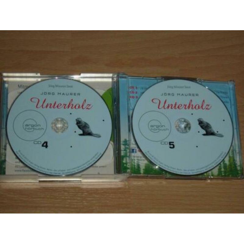 6 cd luisterboek Jorg Maurer - Unterholz , Alpen krimi