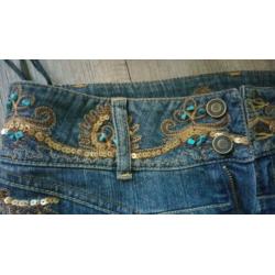 Betty Barclay jeans pailletten steentjes mt 36 -PDDW