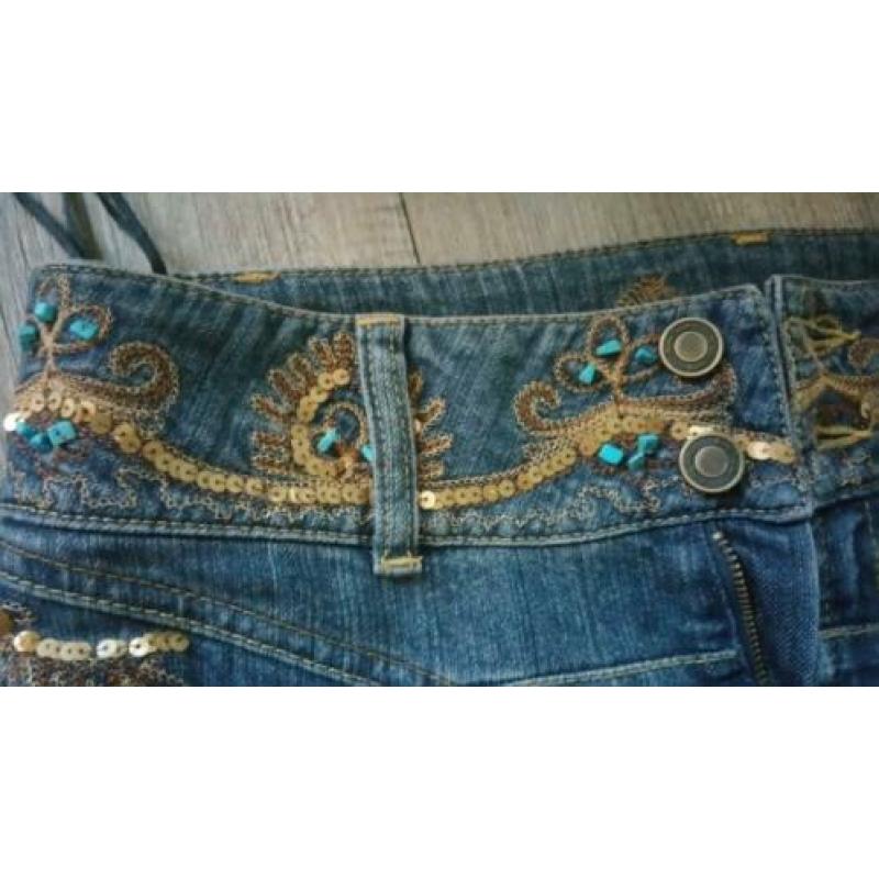 Betty Barclay jeans pailletten steentjes mt 36 -PDDW