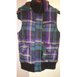 kisstherapy? bodywarmer, lederen bies