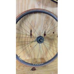 Retro racefiets wolber open velg campagnolo record wiel