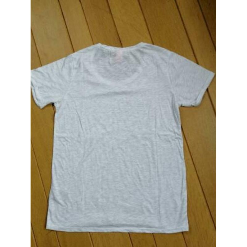 SCOTCH & SODA t- shirt grijs mêlee maat 2 maat M - zgan -