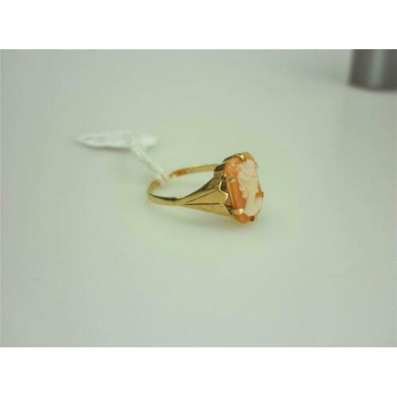 Ring goud met camee / Z6159