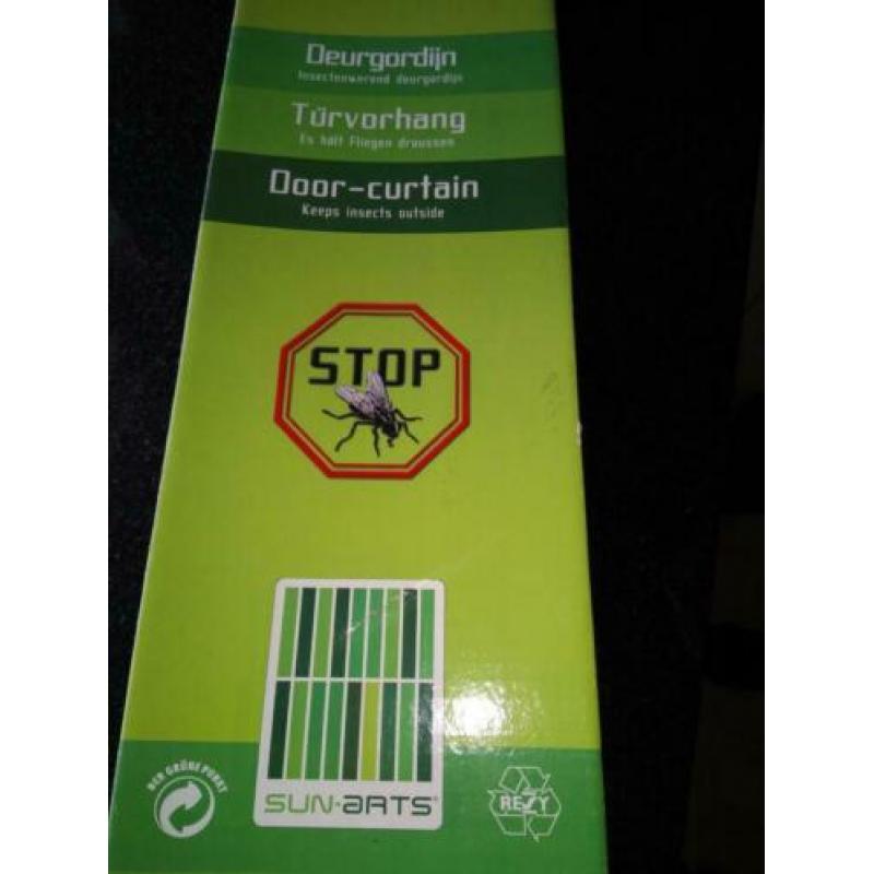 Te koop vliegen gordijn Palermo transparant-grey maat 90x210