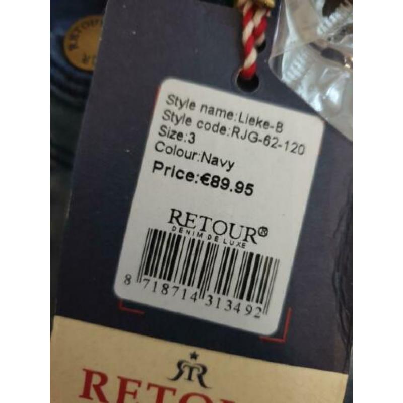 Retour maat 3 jeans tuinbroek nieuw!