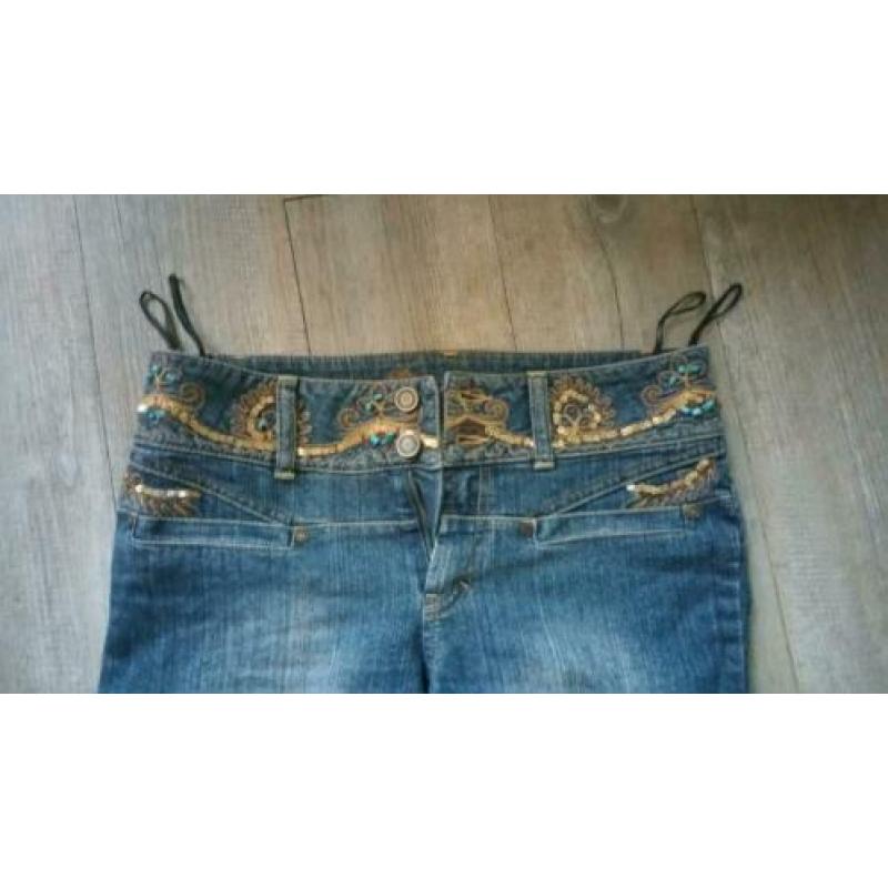 Betty Barclay jeans pailletten steentjes mt 36 -PDDW