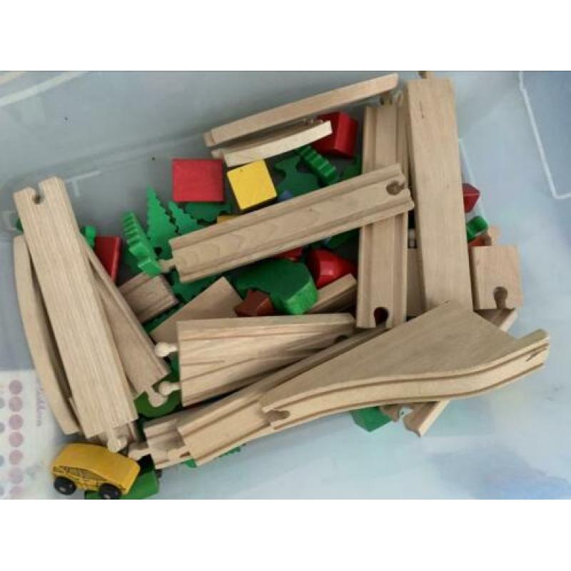Houten treinbaan eichhorn en brio onderdelen accessoires