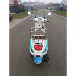 ??unieke Vespa look snorscooter met GARANTIE !!!??