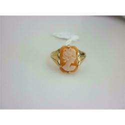 Ring goud met camee / Z6159
