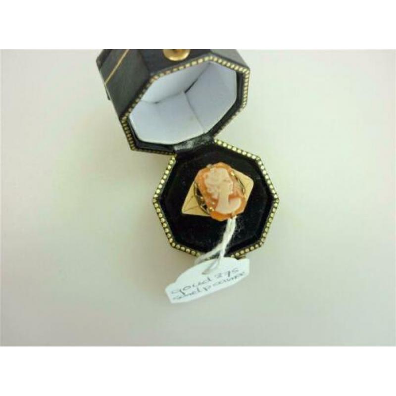 Ring goud met camee / Z6159