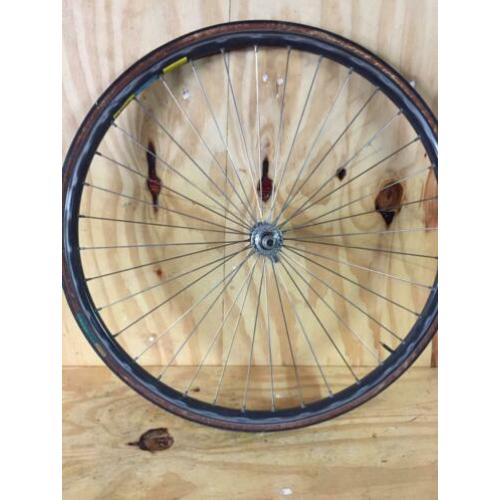 Retro Shimano 600 tricolor 26 inch voorwiel fixie racefiets