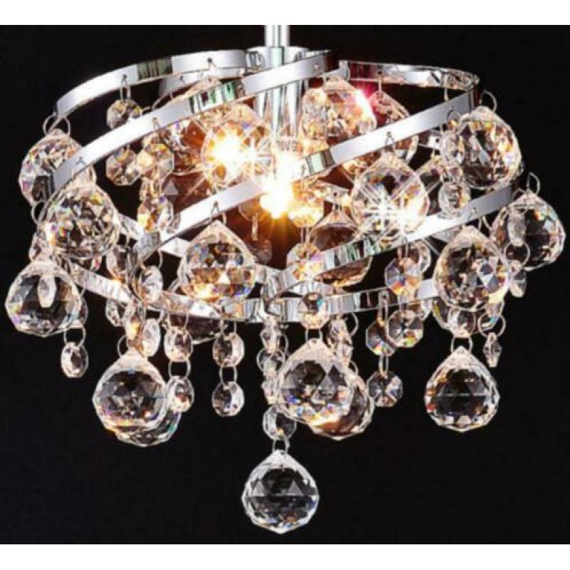 Ø24 cm Kristallen Hanglamp Armatuur Kroonluchter 25W