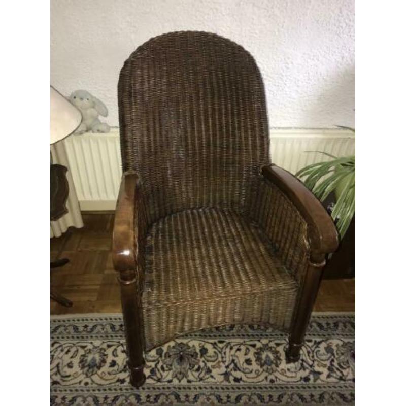 Mooie set rieten fauteuils