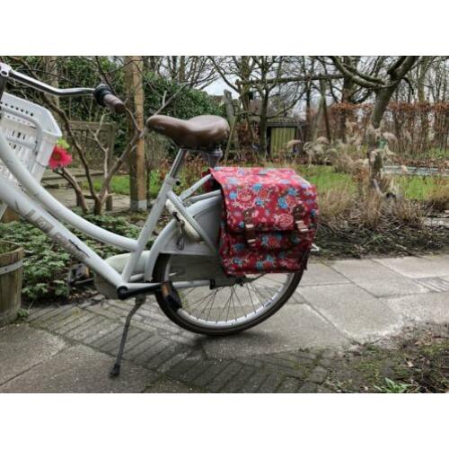 Basil fietstas - bloemenmotief, meidenfiets