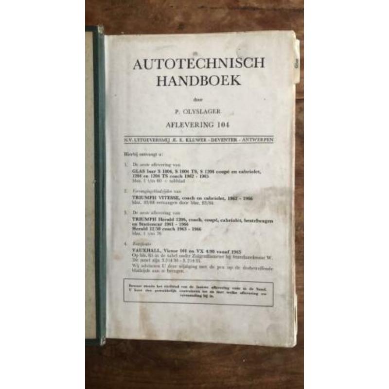 Autotechnisch Handboek Piet Olyslagers’s