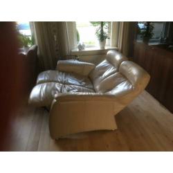 2 persoons leren relax bank
