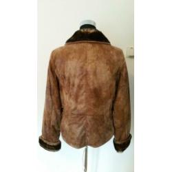 Jas11 - Warme bruine CREENSTONE winterjas maat 40 (1)