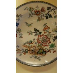 Groot Chinees bord handbeschiderd zeer gaaf.