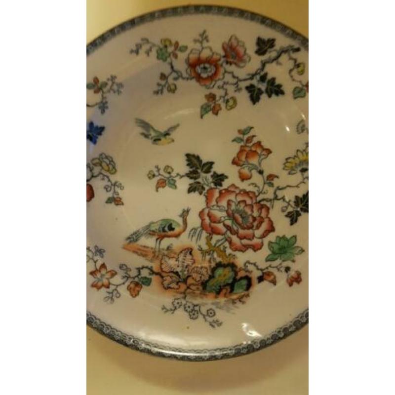 Groot Chinees bord handbeschiderd zeer gaaf.