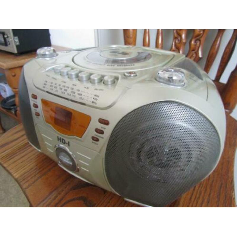 Cassettedeck, Radio, CD , AUX, en Disco lichten in een