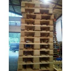 Nette droge euro pallets 1X gebruikt