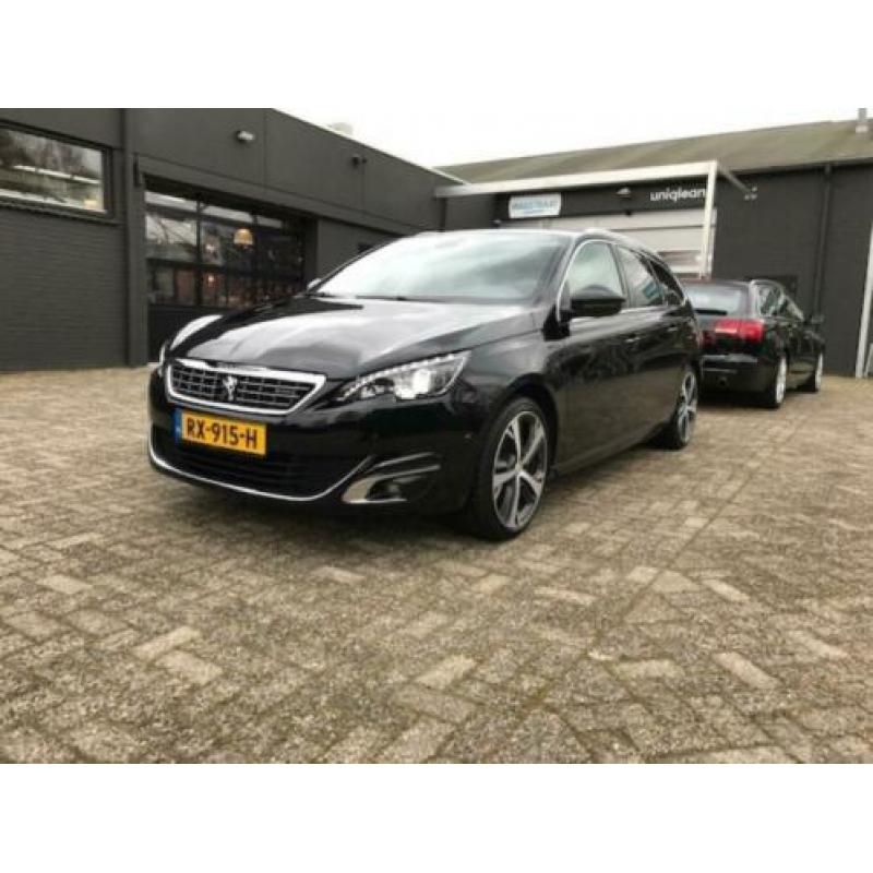 Peugeot 308 1.2 130PK GT-line SW AUTOMAAT Zwart Denon